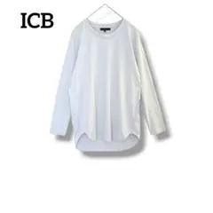 EY171【アイシービー】iCB 長袖Tシャツ　カットソー　ゆったり　綿　S