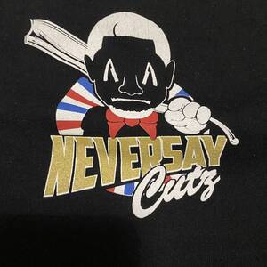 レア タイの床屋 NEVER SAY CUTZ Tシャツ M 中古 cuts Bangkok invaders hiphop run bkk frank chop shop layrite Lafayette thaitanium