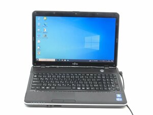 カメラ内蔵/15.6型/HDMI/無線WIFI/テンキー/ノートPC/Win10/SSD512/8GB/CORei7　2670QM/FMV　AH42/G office搭載　新品無線マウス