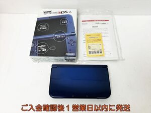 【1円】Newニンテンドー3DSLL 本体 セット メタリックブルー RED-001 任天堂 初期化/動作確認済 3DS LL 軽い画面ヤケ B02-276rm/F3