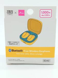 【新品未開封】DAISO Bluetooth イヤホン 青色 オレンジ TGC