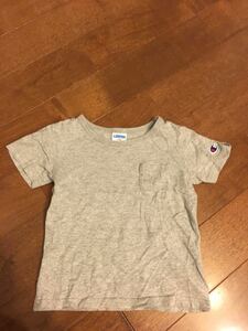 格安スタート　子供　チャンピオン champion キッズ グレー無地 シンプル ベーシック Tシャツ