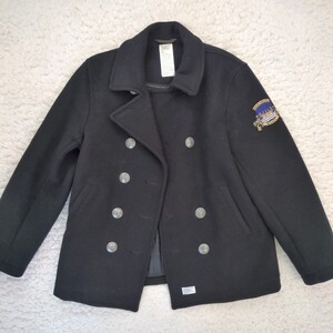 訳アリ ダブルタップス WTAPS BLACK WATCH / JACKET.FIELD. WOOLY. MELTON ワッペン Pコート ウールコート ピーコート 2007 ボタン欠品