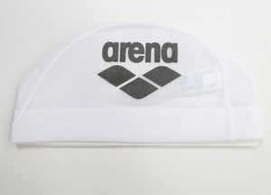 arena アリーナ ARN-6414 水泳 キャップ ホワイト×ブラック M
