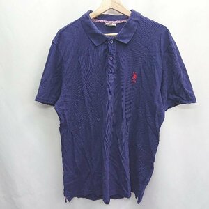 ◇ U.S. POLO ASSN. ユーエスポロアッスン 半袖 ポロシャツ サイズXXL ネイビー系 レディース E