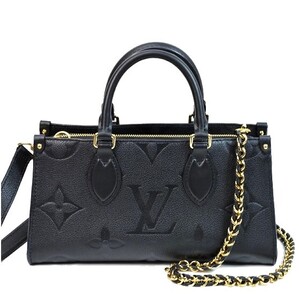 【美品】ルイ・ヴィトン LOUIS VUITTON オンザゴーEW M23640 ノワール モノグラム・アンプラント ショルダーバッグ