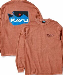 KAVU/カブー Washington Map/ワシントンマップ L/S ロンT M