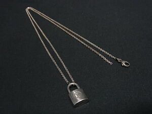 1円 LOUIS VUITTON ルイヴィトンQ93559 ペンダント シルバー ロックイット SV925 カデナ ネックレス アクセサリー シルバー系 FD0896