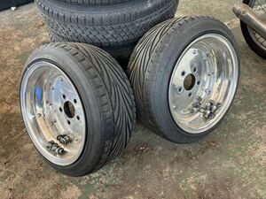 SSR マークⅠ マークII 深リム 当時物 旧車 5穴 8J +0 114.3 タナベ 195/45R14 2本 トレーラー ボート ソレックス マックス サントレックス