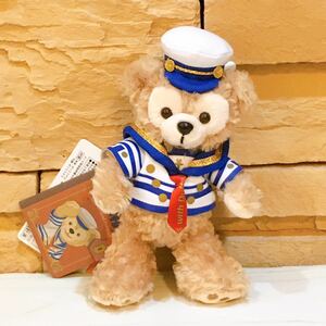 新品☆お顔厳選☆ディズニー TDS☆ダッフィー ぬいぐるみバッジ☆Journeys with Duffy セーラー☆シェリーメイ☆A