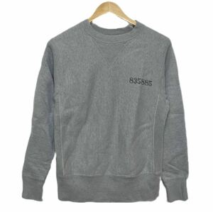 (930) 美品 【 McCoy SPORTS 】 V HEAVYWEIGHT SWEAT 835885 ナンバー プリント ヘビーウェイト スウェット S グレー マッコイ