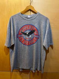 ビンテージ USAF NELLIS AFB Tシャツ グレー XL ミリタリー 米軍 空軍基地 半袖 プリント 古着 Air Force