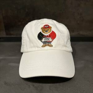 Ralph Lauren ラルフローレン キャップ 帽子 CAP フリーサイズ 1992 POLO ベア