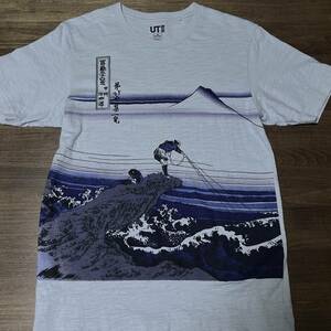 (ユニクロ) 葛飾北斎 富嶽三十六景 甲州石班沢 Tシャツ Thirty-six Views of Mount Fuji hokusai shirt