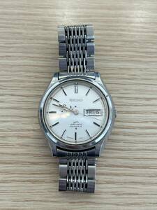 ＊5257 稼動品 セイコー自動巻きオートマチック SEIKO AUTOMATIC LM 25JEWELS 5606-7071T メンズ 腕時計 風防傷あり長期保管品イニシャル有