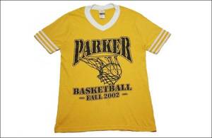 【S】 PARKER バスケットボール Vネック スポーツ Tシャツ 02