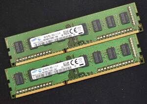 8GB (4GB 2枚組) PC3-12800 PC3-12800U DDR3-1600 240pin non-ECC Unbuffered DIMM 1Rx8 1.5V Samsung サムスン純正品 (管:SA5425 x8s