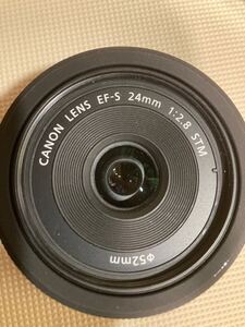 ★美品 キヤノン パンケーキレンズ　CANON LENS EF-S 24mm F2.8 STM EFS AF動作品