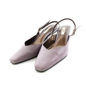 アメリヴィンテージ Ameri VINTAGE HERITAGE BALLERINA PUMPS ミュール サンダル M 24cm 紫 パープル /AK11 レディース