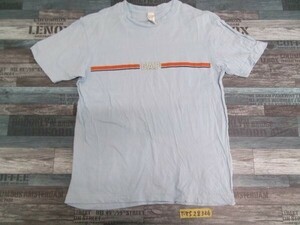 GAP ギャップ キッズライン入 半袖Tシャツ XL(12) 水色