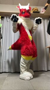 ケモノ着ぐるみ　Fursuit　ドラゴン　フルスーツ