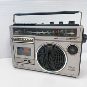 昭和レトロ SANYO サンヨー 2WAYスピーカーラジオ ラジカセ レコーダー MR-G380 中古　現状品