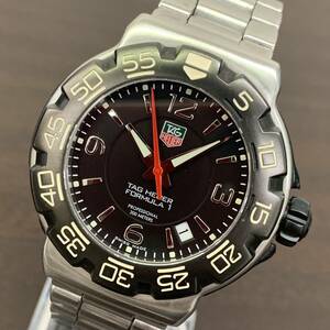 【稼働品】TAG HEUER FORMULA1 WAC1110-0 / タグホイヤー 腕時計 フォーミュラ クォーツ クオーツ 電池式 ブラック シルバー メンズ