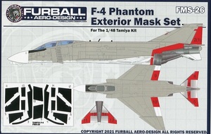 1/48 ファーボールデカール　F-4 ファントムⅡ(タミヤ製)用 操縦翼面などマスク