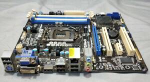 【中古パーツ】BIOS確認のみ、 ASROCK H55M-GE マザーボード　ＩＯパネル LGA1156 ■MB5097