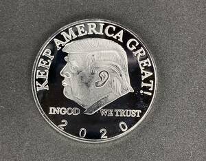 未使用保管品!! 米国次期大統領 ドナルド・トランプ Donald Trump 2020 Challenge Coin メダル!!