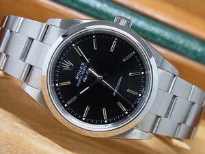 【ROLEX】ロレックス エアキング 14000M P番 黒文字盤 自動巻き メンズ【中古】ブラックダイヤル