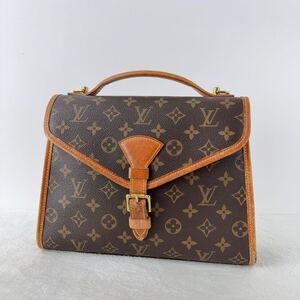 1円〜★LOUIS VUITTON ルイヴィトン モノグラム ベルエア ハンドバッグ M51122 2way カバン バッグ レディース PVC ブラウン レザー