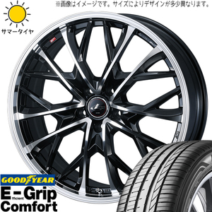 195/45R16 サマータイヤホイールセット キューブ etc (GOODYEAR Comfort & LEONIS MV 4穴 100)