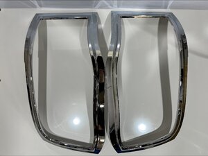 【訳有 大特価1円～】トラック用品 車種不明 メッキ ヘッドライト ガーニッシュ 左右セット【送料800円】