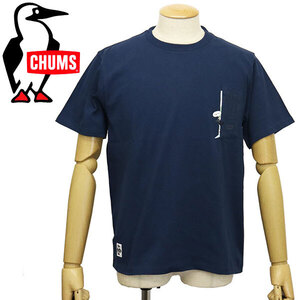 CHUMS (チャムス) CH01-2348 Go Outdoor Pocket T-Shirt ゴーアウトドアポケットTシャツ CMS151 N001Navy S