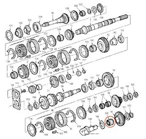 フォード マツダ製 M5R2 5速 マニュアル トランスミッション リバース アイドラー ニードルベアリング Ford MT パーツ F150 E150 ブロンコ