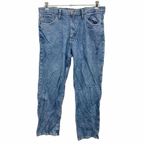 Wrangler デニムパンツ W36 ラングラー ビッグサイズ ブルー コットン メキシコ製 古着卸 アメリカ仕入 2405-852