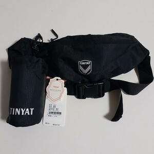 【新品未使用】TINYAT ウエストポーチ ウエストバック 防水 ブラック