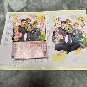 極道さんは三角関係でもパパで愛妻家　佐倉温　アニメイト特典付き　BL小説