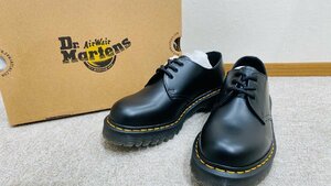 【YST0914.5-717】1円スタート 未使用 Dr.Martens ドクターマーチン 1461 BEX UK8 27cm シューズ 厚底 ブラック 21084001 レザー 保管品