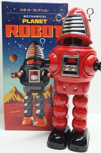 HAHA TOY MECHANICAL PLANET ROBOT レッド ブリキ ゼンマイ式 ロボットコレクション プラネットロボット 箱付 雑貨