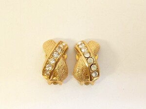 R651-N41-1084★ Christian Dior クリスチャンディオール イヤリング ゴールドカラー アクセサリー 現状品3★