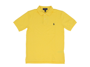 新品 k403 M(10-12)サイズ 鹿の子 ポロシャツ polo ralph lauren ポロ ラルフ ローレン 黄色 yellow