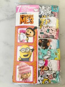 新品 ミニオンズ Despicable Me 3 パンツ 7枚セット アメリカ購入 4歳