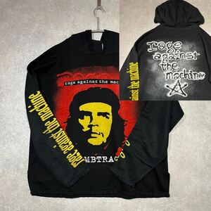 レア Rage Against The Machine Bombtrack パーカー 90s ヴィンテージ 長袖 ロンTシャツ バンT XL レイジ (検NIRVANA カートコバーン)