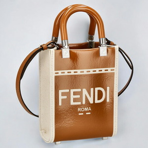 フェンディ ハンドバッグ レディース ブランド FENDI 8BS0510ANT7 F1LG2 ブラウン/アイボリー