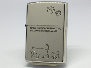 送料無料 ZIPPO[ジッポー]キャットシリーズ kitten(2) ニッケルメッキいぶし 2NI-CAT2