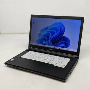 ▼中古良品 1円～▼富士通 LIFEBOOK A579/A Core i5-8365U メモリ8GB HDD500GB 15.6型HD DVD-RW Windows11Pro Wifi Bluetooth 0516-L