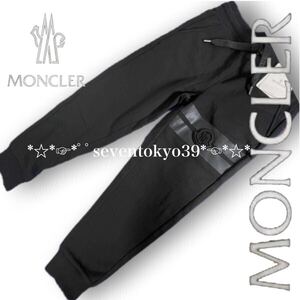 新入荷 本物 新品 6374394 MONCLER モンクレール/大人気 サイズM PANTALONE 裏毛 スウェットパンツ イージーパンツ ロゴドロスト