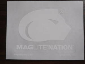 ◆◇◆新品US正規品マグライト【Maglite】輸入MAGLITE NATION ステッカーWHT限定品◆◇◆